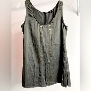 Naked Zebra Women’s Tank Top, Size S, Grayish-Brown, Sleeveless, NWT
